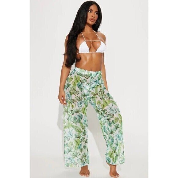 Tinibikini Tropical Mesh Coverup Pants‎ Size XL RefM036 - Picture 1 of 7